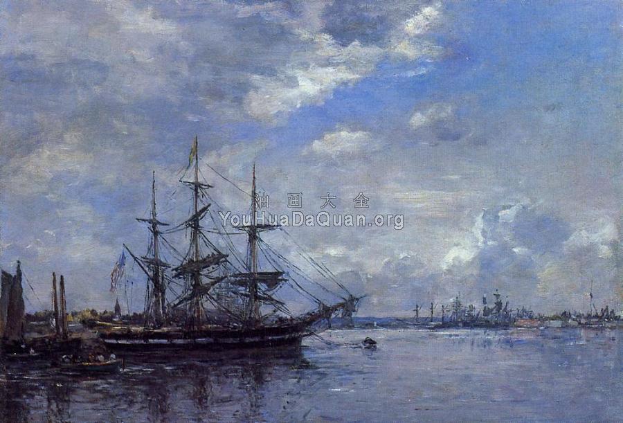 Belgique, L'Escaut, Tournant - 尤金·布丹